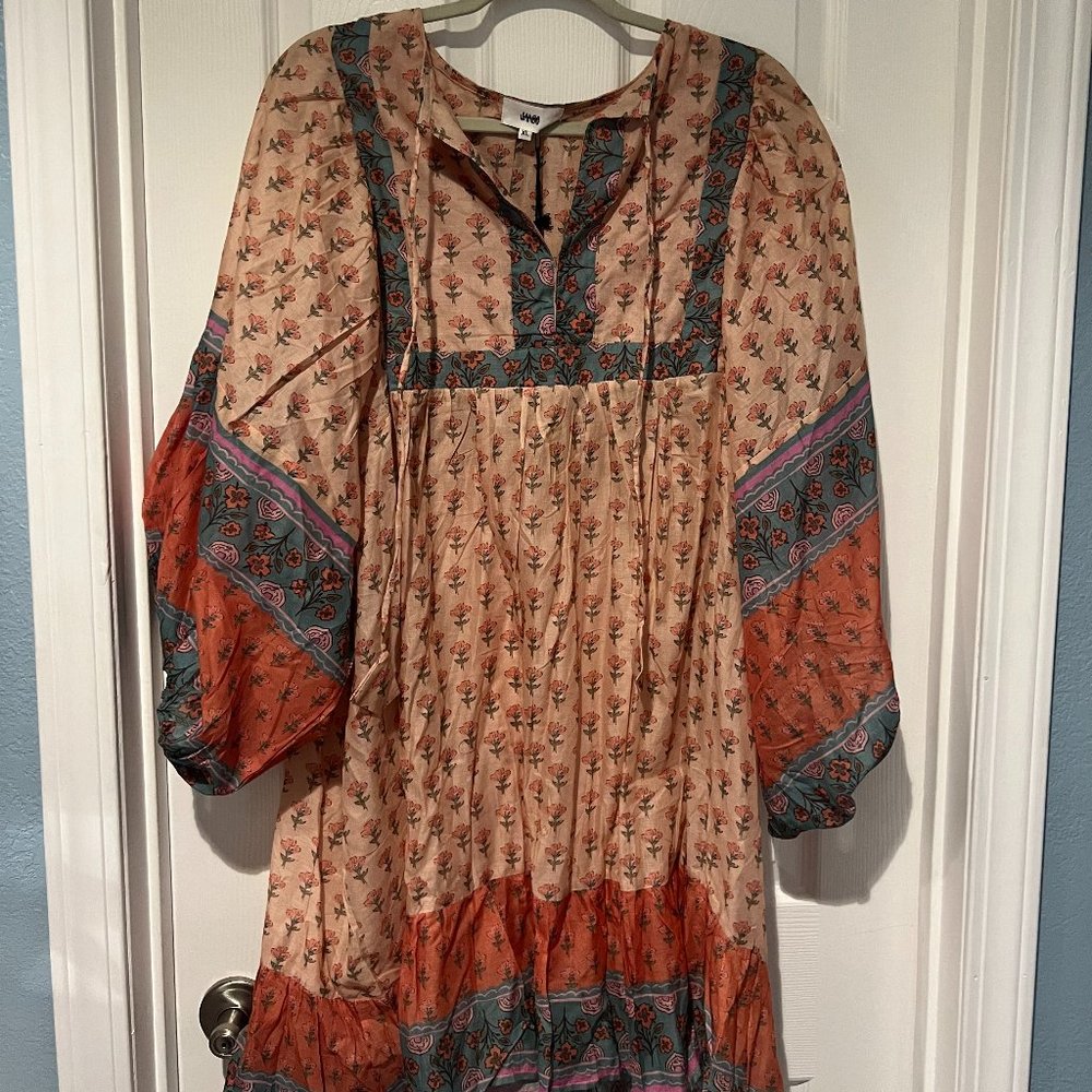 NWT JAASE ZARINA MINI DRESS/TUNIC IN BANKSII CAN FIT 3XL